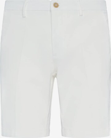 Boggi Milano Slimfit Broek in Wit: voorkant