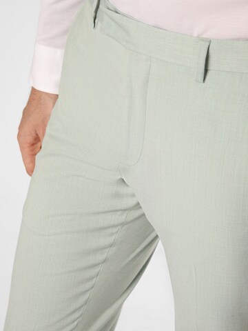 Coupe slim Pantalon à plis ' California ' Finshley & Harding en vert