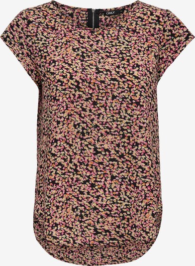 ONLY Blouse 'ONLVIC' in de kleur Lichtgeel / Lichtgroen / Sinaasappel / Zwart, Productweergave