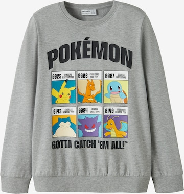 NAME IT Dressipluus 'NKMSTUS POKEMON', värv hall: eest vaates