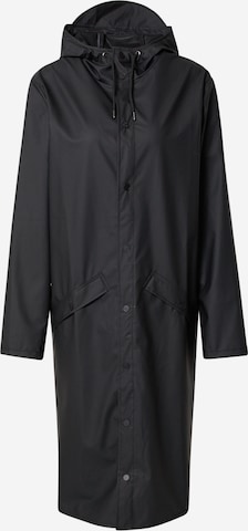 RAINS Between-Seasons Coat in Black: front