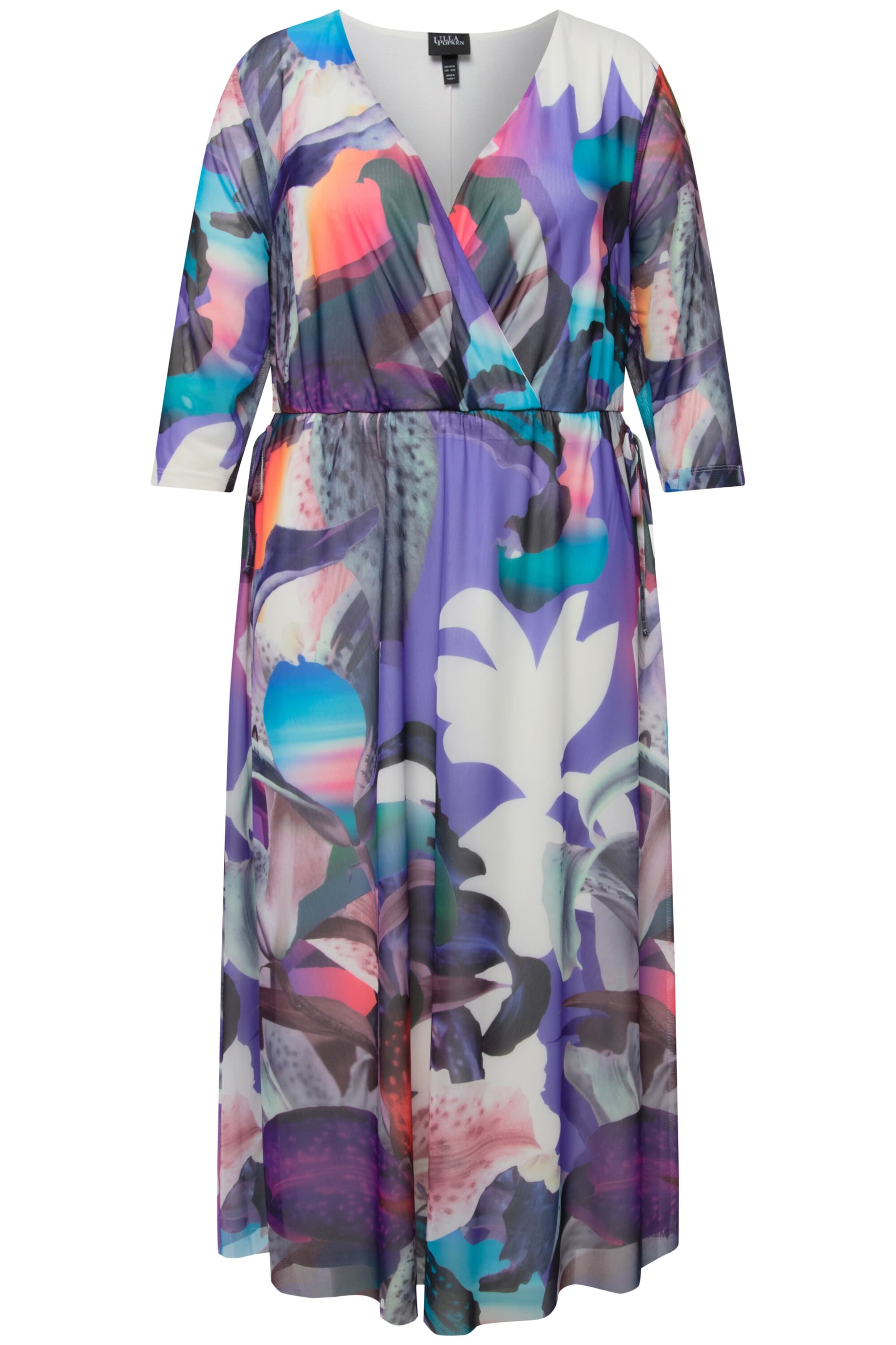 Ulla Popken Cocktailkleid in Mischfarben: Vorderseite