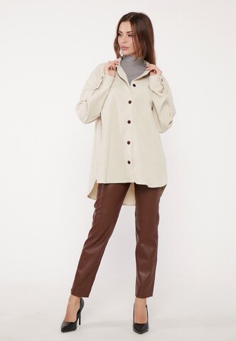 Awesome Apparel Blouse in Beige