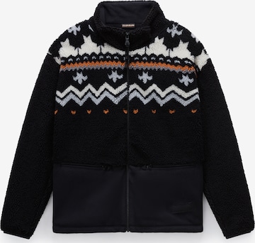 NAPAPIJRIFlis jakna 'Ansei' - crna boja: prednji dio