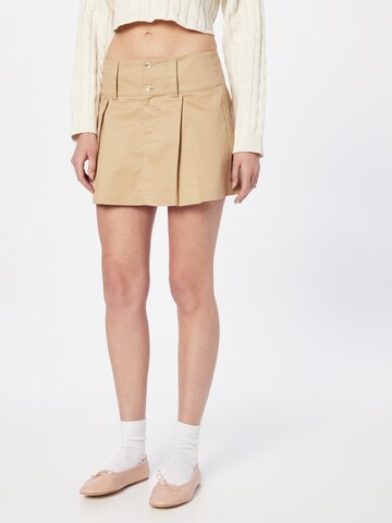 Jupe 'Metsi' Gina Tricot en beige : devant