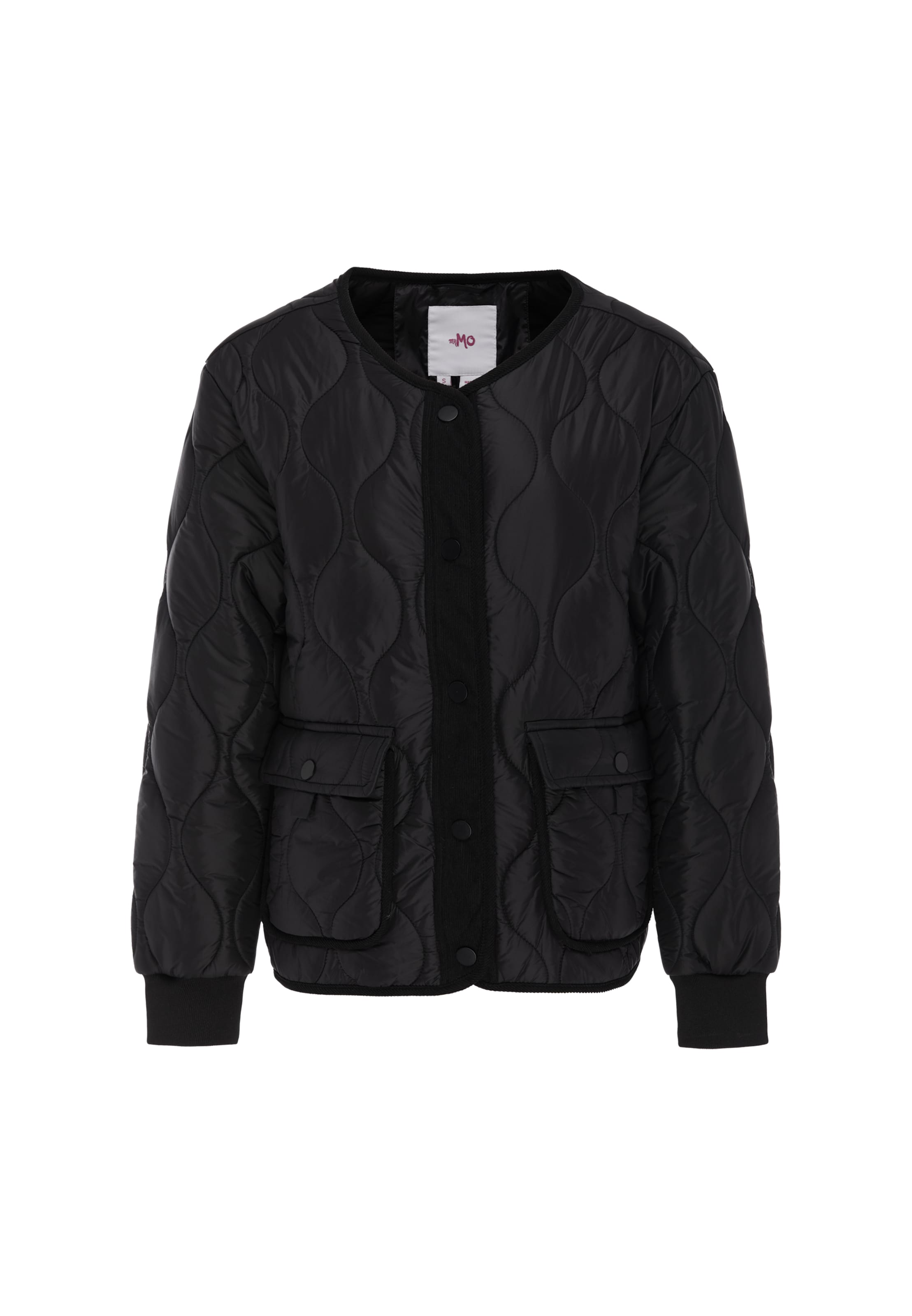 MYMO - Chaqueta de entretiempo en negro: frente