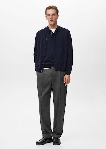 MANGO MAN Knit Cardigan 'Renzob' in Blue