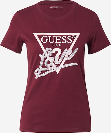 GUESS Paita värissä punainen: etupuoli
