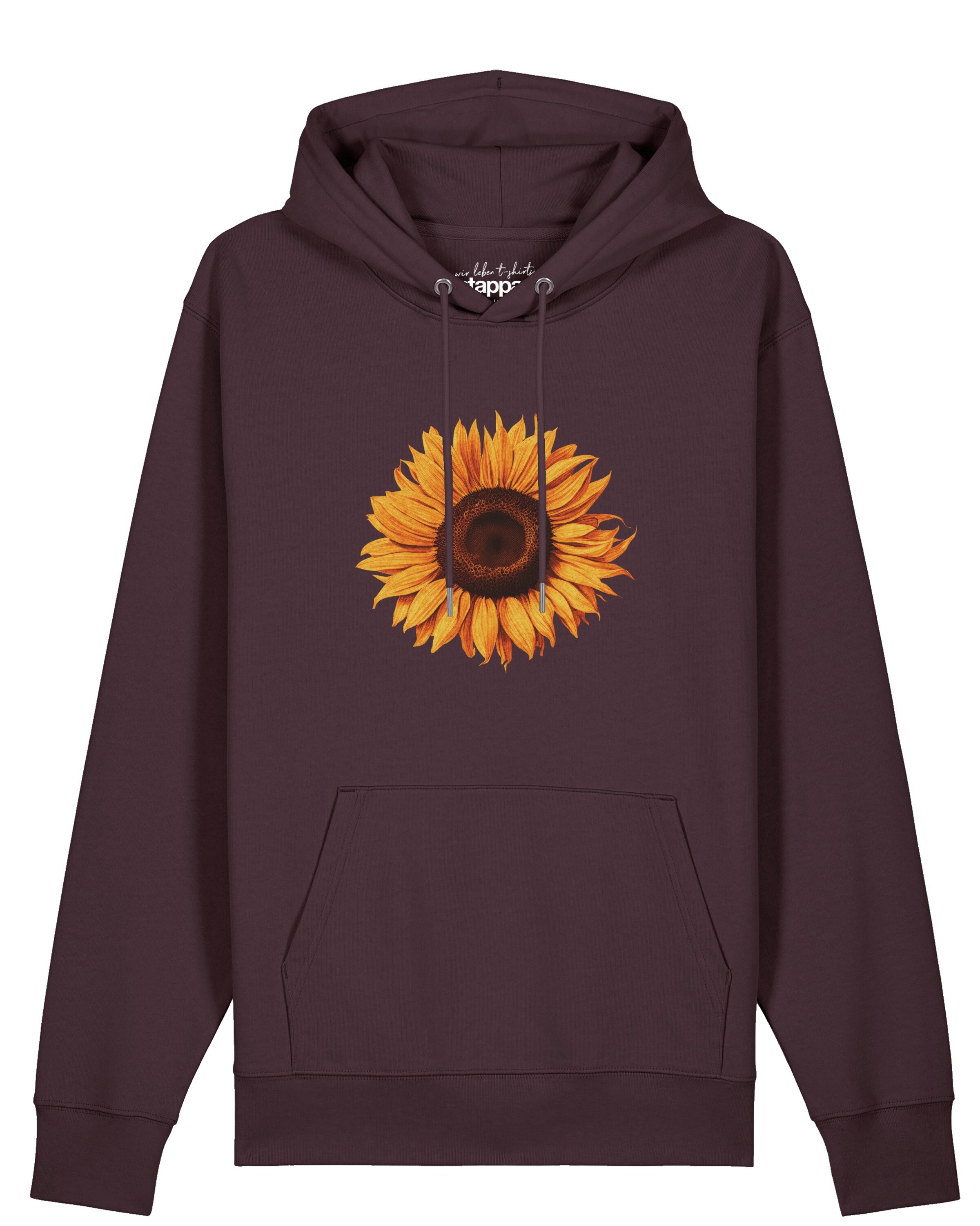 Sweat-shirt 'Sonnenblume' Watapparel en rouge : devant