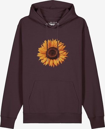 Sweat-shirt 'Sonnenblume' Watapparel en rouge : devant
