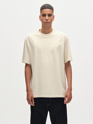 GABBA T-Shirt 'Nigel Wix SS' in Beige: Vorderseite