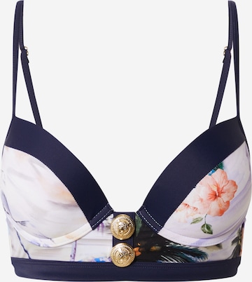 River Island Push-up Bra in Blue: front