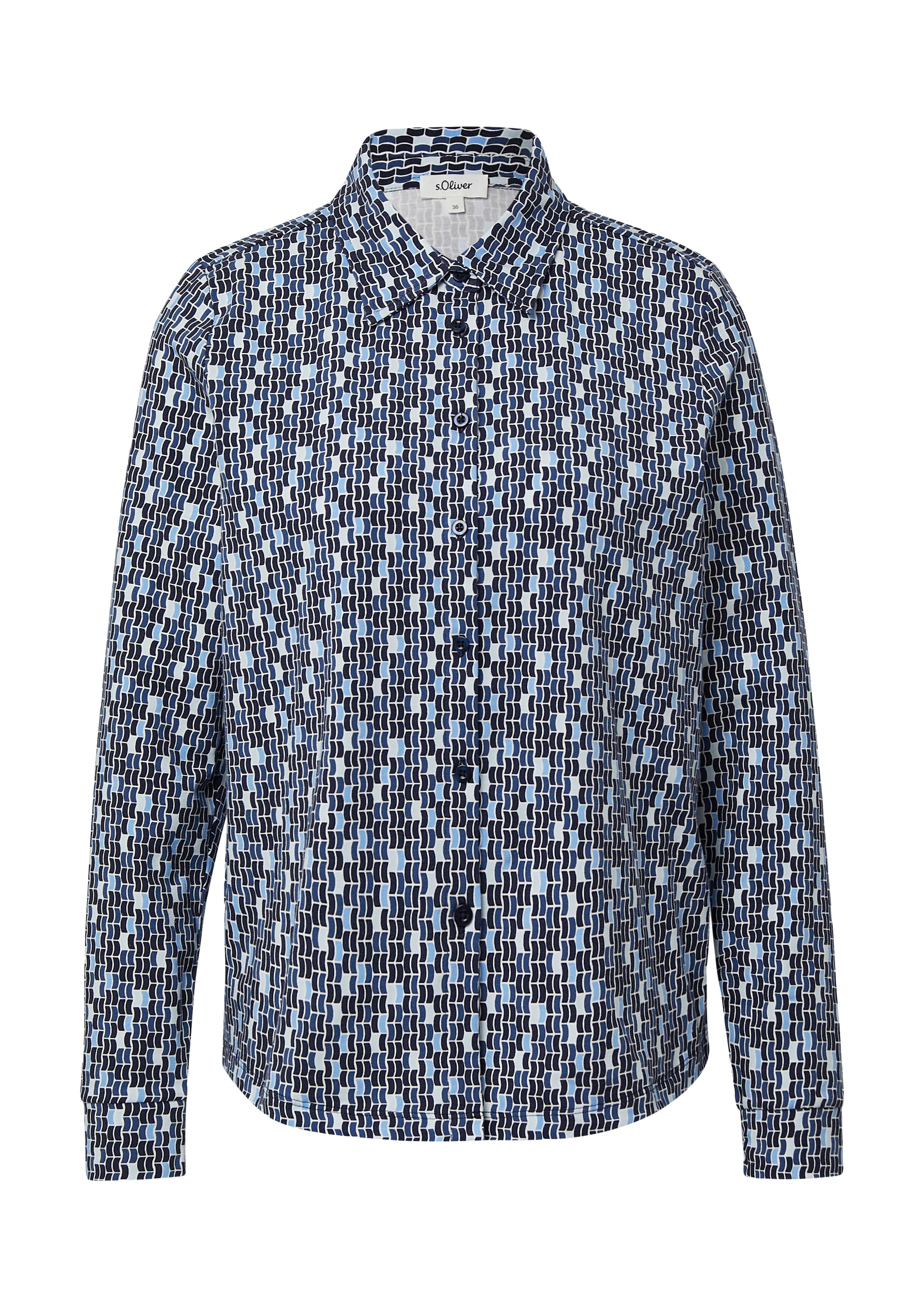 s.Oliver - Blusa em azul: frente