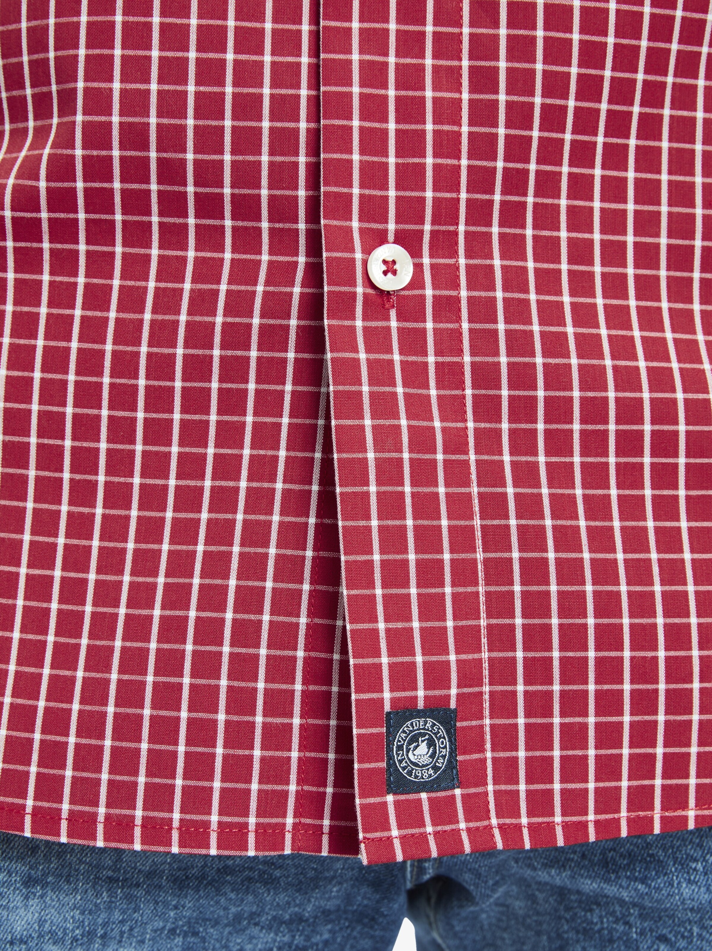 Jan Vanderstorm Comfort Fit Hemd 'Ajule' in Rot