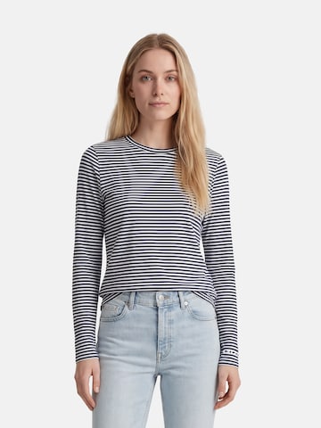 salzhaut Shirt 'Achtern' in Blau: Vorderseite