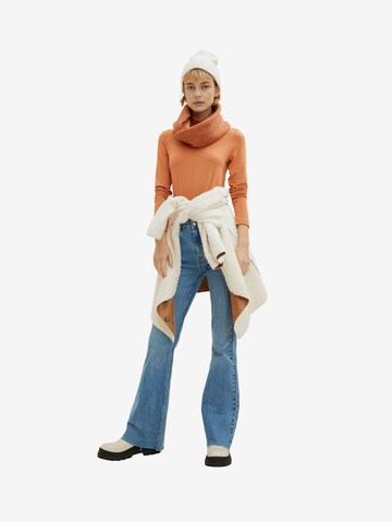 TOM TAILOR DENIM Schlauchschal in Orange