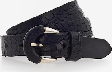 b.belt Handmade in Germany Bælte 'Charleen' i sort: forside