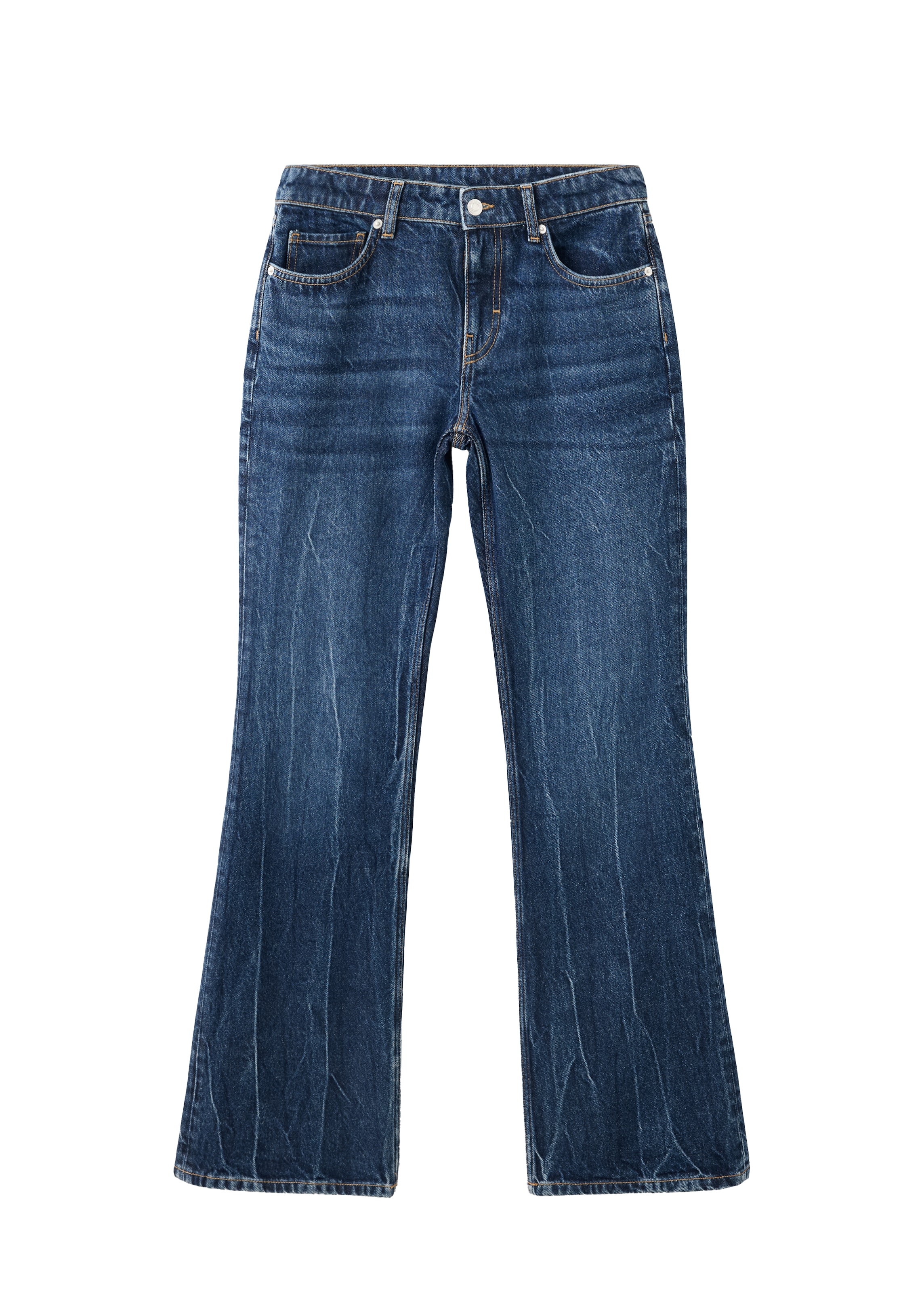 MANGO Bootcut Jeans 'TRINI' i blå: forside