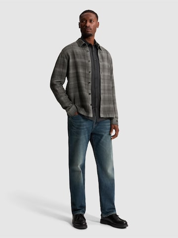 Regular fit Camicia 'Midweight shirt with textured check pattern' di CAST IRON in grigio