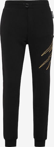 Pantalon 'Scratch' Plein Sport en noir : devant