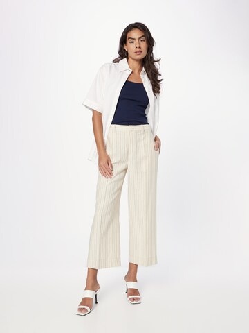 Wide leg Pantaloni con piega frontale 'LARABETH' di Lauren Ralph Lauren in beige