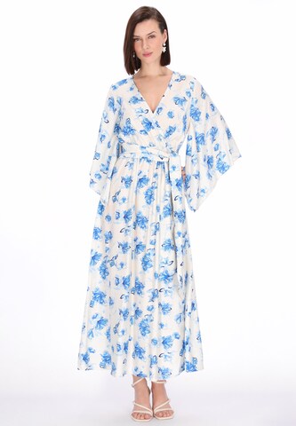 Usha Blousejurk in Blauw: voorkant