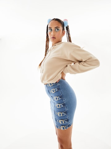 Hoermanseder x About You Skirt 'Lexa' in Blue