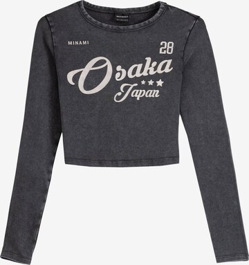 Bershka Shirts i grå: forside