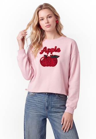 MYMO - Sweatshirt em rosa: frente