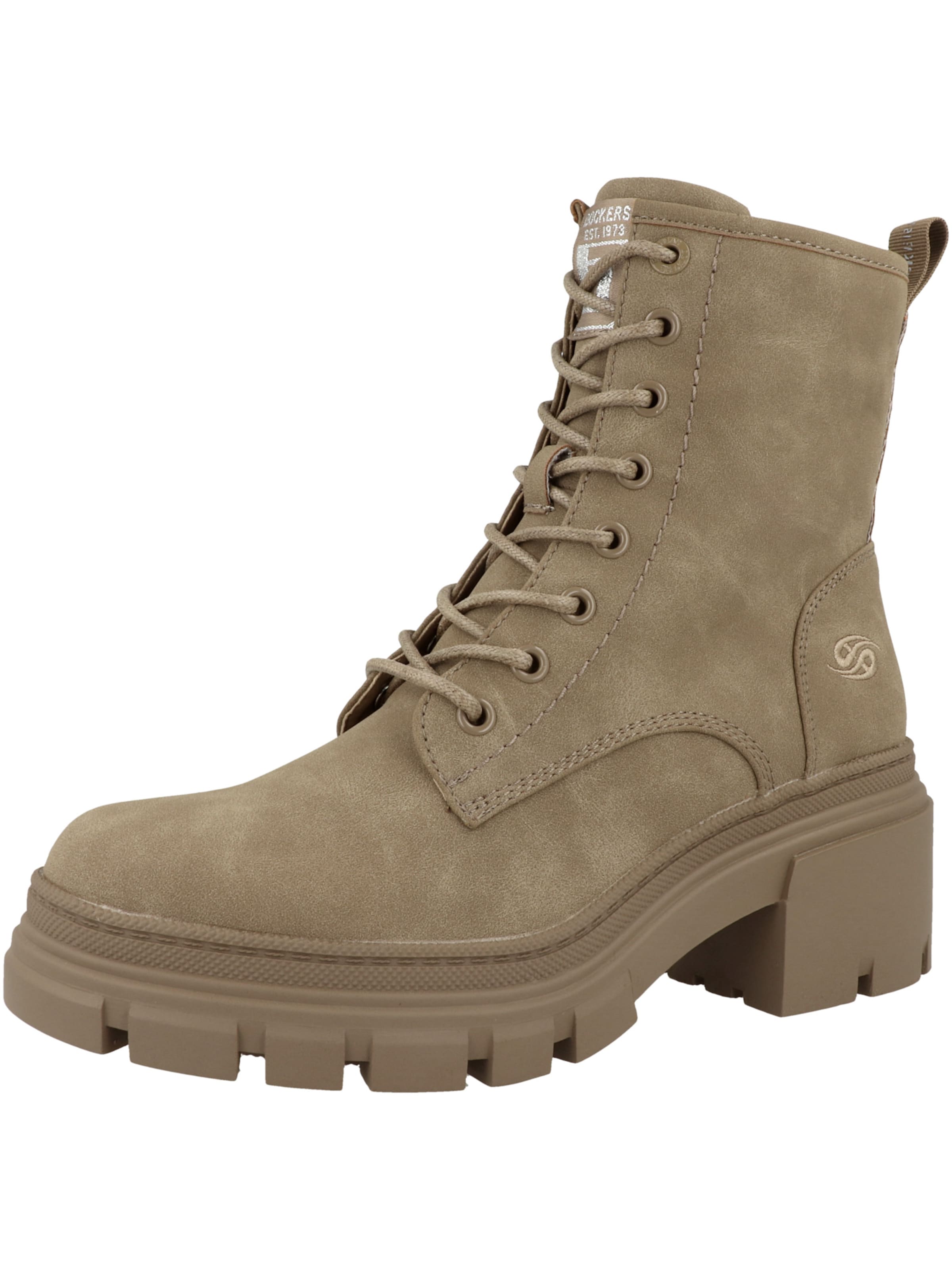 Dockers by Gerli Botki sznurowane w kolorze brązowy: przód