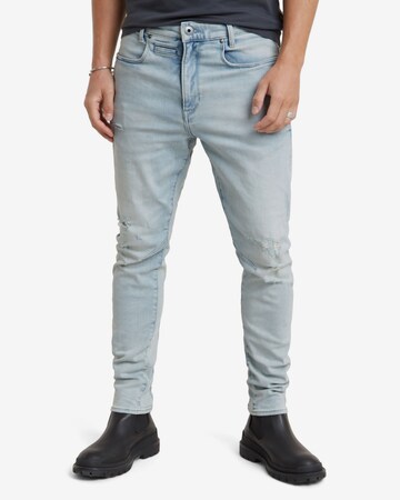 Coupe slim Jean G-Star RAW en bleu : devant