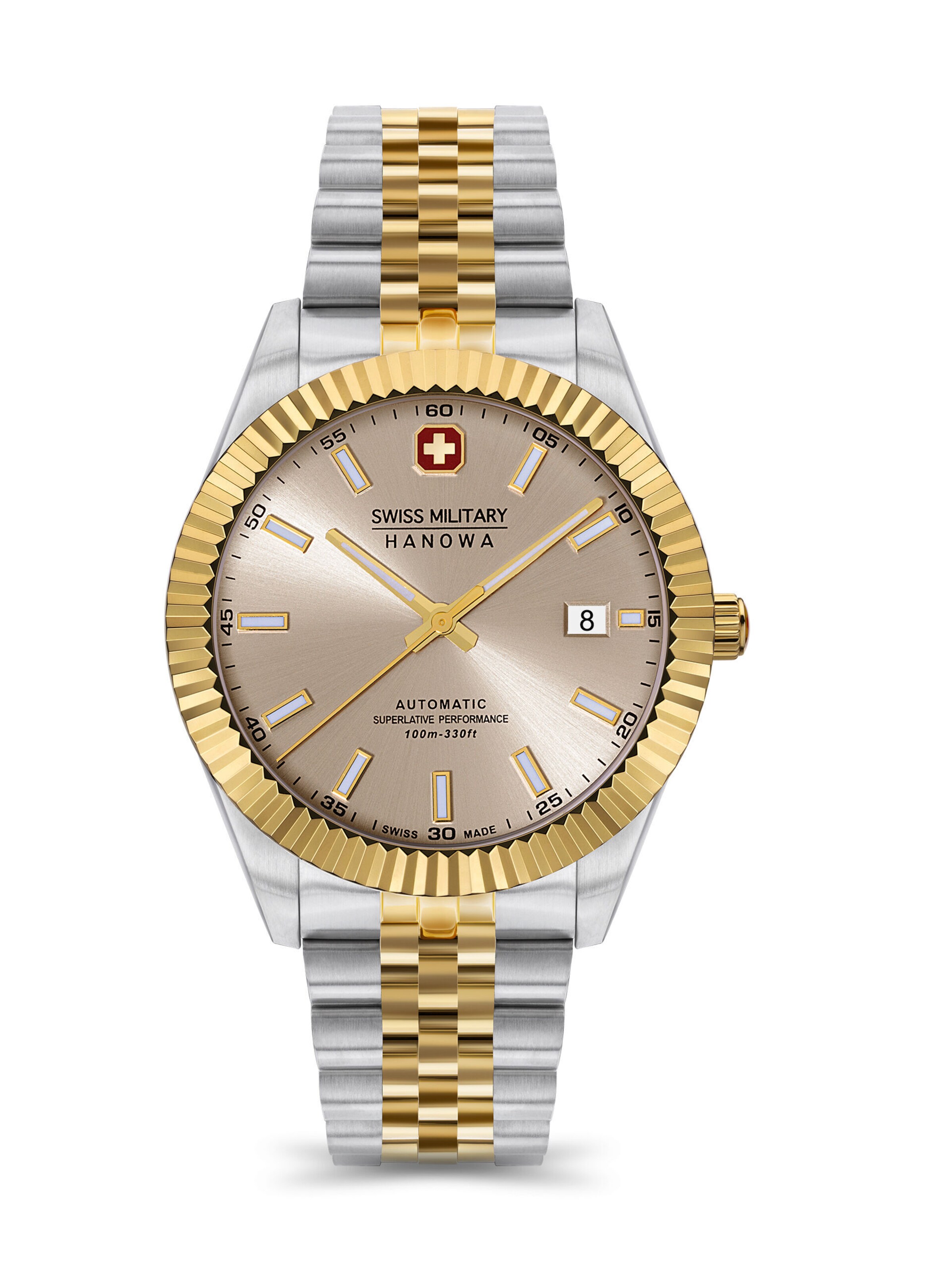 SWISS MILITARY HANOWA Analog Watch Diligenter in Gold Rose Gold Silver ABOUT YOU