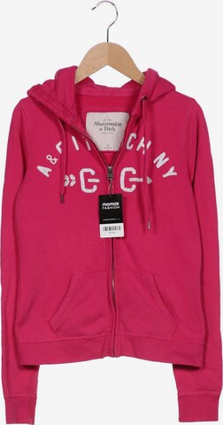 Abercrombie & Fitch Sweatshirt & Zip-Up Hoodie in XS in Pink: front