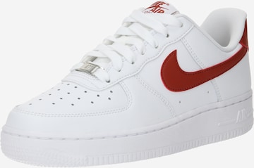 balts Nike Sportswear Zemie brīvā laika apavi 'Air Force 1 07': no priekšpuses