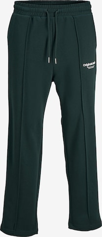 JACK & JONES Pleat-Front Pants 'Kane' in Green: front