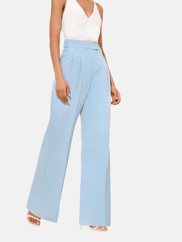 Wide leg Pantaloni con pieghe di Lipsy in blu: frontale
