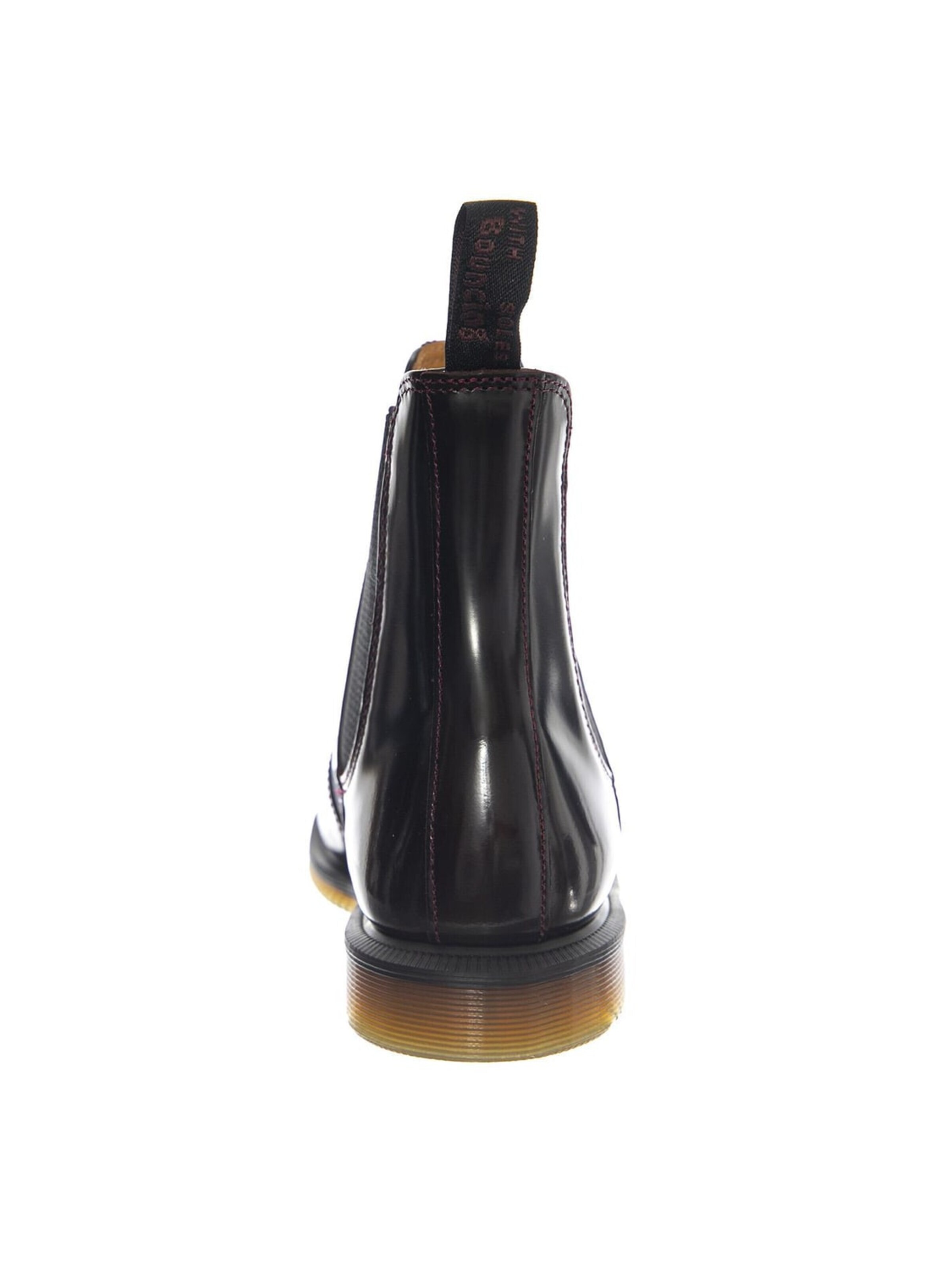 Dr. Martens Kozaki 'Flora Cherry Red Polished Smooth' w kolorze czerwony