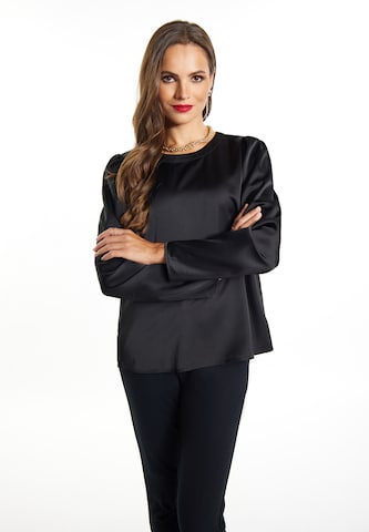 faina Blouse in Zwart: voorkant