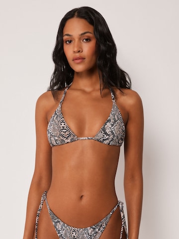CALZEDONIA Triangel Bikinitop 'Classic Snake' in Schwarz: Vorderseite