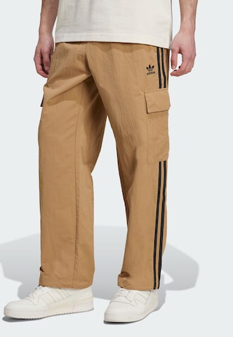 ADIDAS ORIGINALS Loose fit Cargo Pants 'Adicolor Classics' in Brown: front