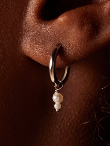 Boucles d'oreilles 'Modern' Lucardi en argent : devant