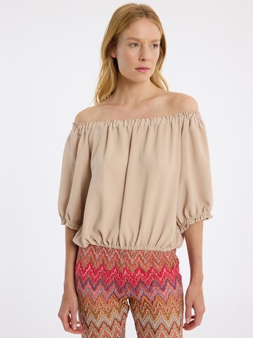 Ana Alcazar Top 'Zapisa' in Beige