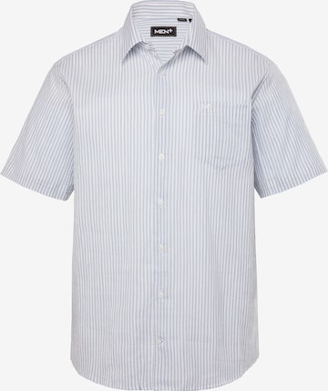 Men Plus Overhemd in Blauw: voorkant