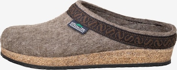 Stegmann Clogs 'Filz' in Brown: front