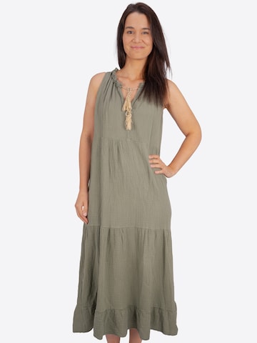 Robe d’été 'Viola' Seasons of April en vert : devant