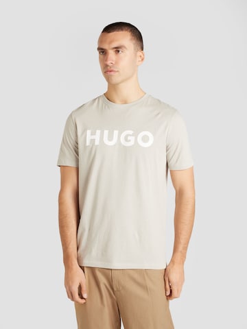 HUGO Red Μπλουζάκι 'Dulivio' σε γκρι: μπροστά