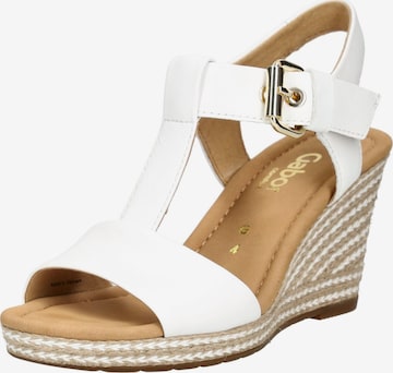 Sandalo di GABOR in bianco: frontale
