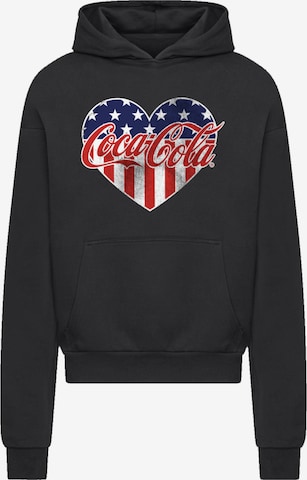 F4NT4STIC Sweatshirt 'Coca Cola Americana' in Black: front