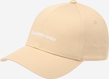 Casquette 'INSTITUTIONAL' Calvin Klein Jeans en beige : devant