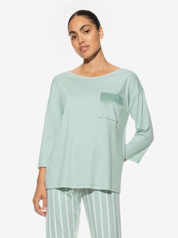 Mey Pajama Shirt 'Malea' in Green: front